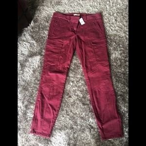 LOFT Skinny Pants Red Size 8